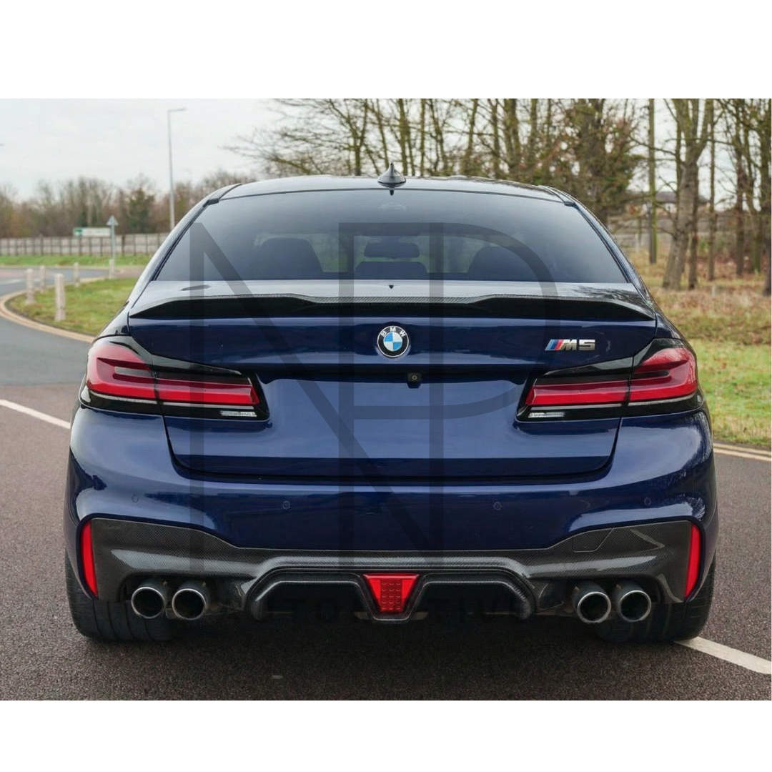DIFFUSORE POSTERIORE CS CARBONIO + STOP LED BMW M5 F90