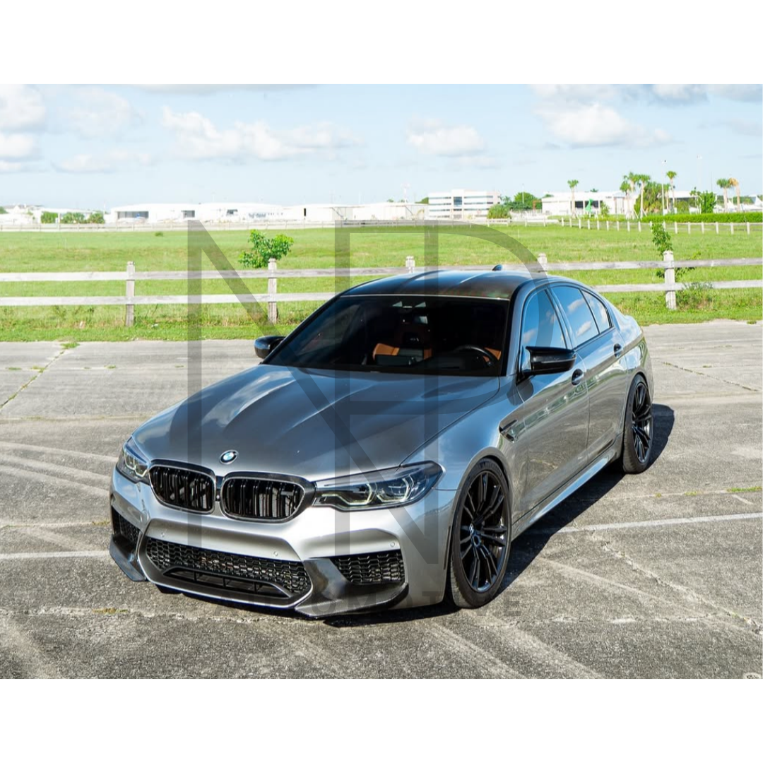 GRIGLIE ANTERIORI CARBONIO PRE PREG BMW M5 F90 PRE LCI SERIE 5 G30 G31 PRE LCI