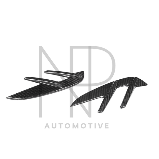 COPERTURA LOGHI LATERALI PARAFANGHI CARBONIO BMW M3 G80 G81 DRY PRE PREG