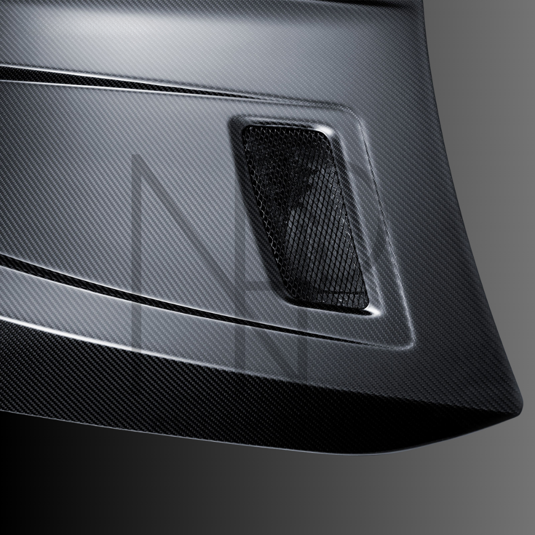 COFANO CARBONIO PRE-PREG CON PRESE ARIA MERCEDES CLASSE A W177