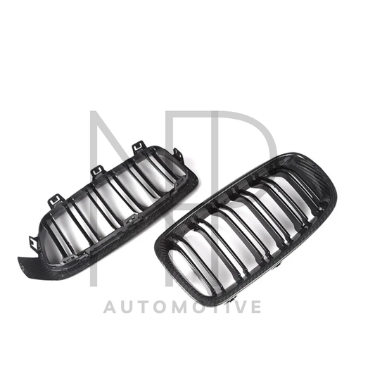 GRIGLIE ANTERIORI CARBONIO PRE PREG BMW M4 F82 F83 M3 F80 SERIE 4 F3X