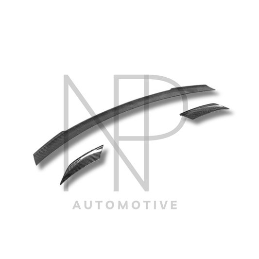 SPOILER POSTERIORE PORSCHE TAYCAN FIBRA DI CARBONIO PK STYLE