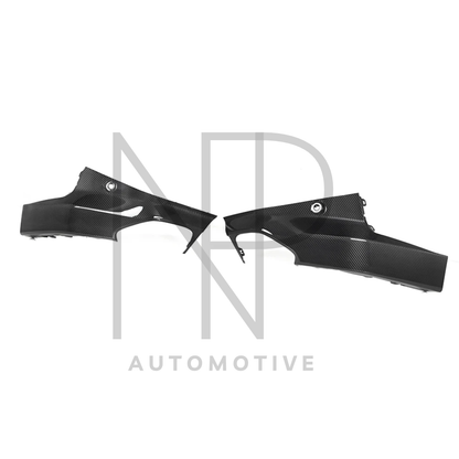 INSERTI LATERALI DIFFUSORE POSTERIORE CARBONIO PRE PREG BMW SERIE 2 G42