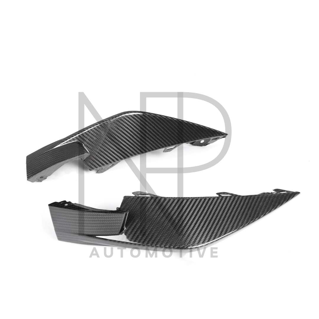 CANARD LATERALI ANTERIORI STILE OEM BMW M3 G80 M4 G82 CARBONIO DRY PRE PREG