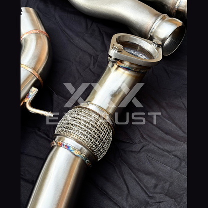 CENTRALE / MID PIPE EQUAL LENGHT Z-PIPE INOX 70 mm OPF DELETE BMW M2 M3 M4 S58