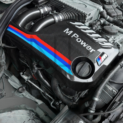 COVER MOTORE M PERFORMANCE IN CARBONIO PRE PREG BMW M2 M3 M4 COMPETITION
