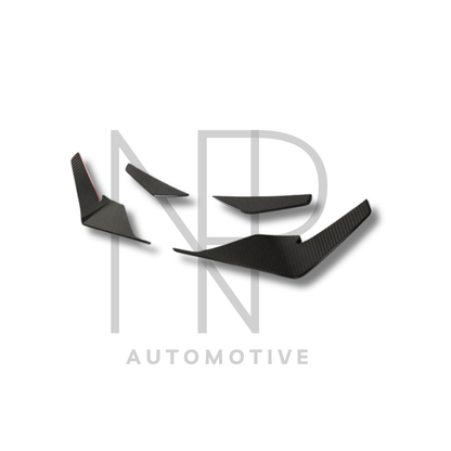 CANARD ANTERIORI AUDI R8 RESTYLING 2019 FIBRA DI CARBONIO STILE GT