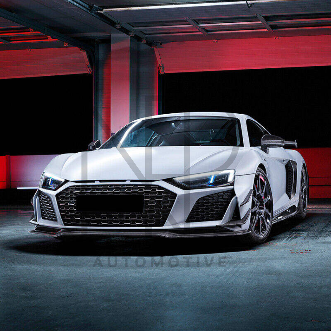 CANARD ANTERIORI AUDI R8 RESTYLING 2019 FIBRA DI CARBONIO STILE GT