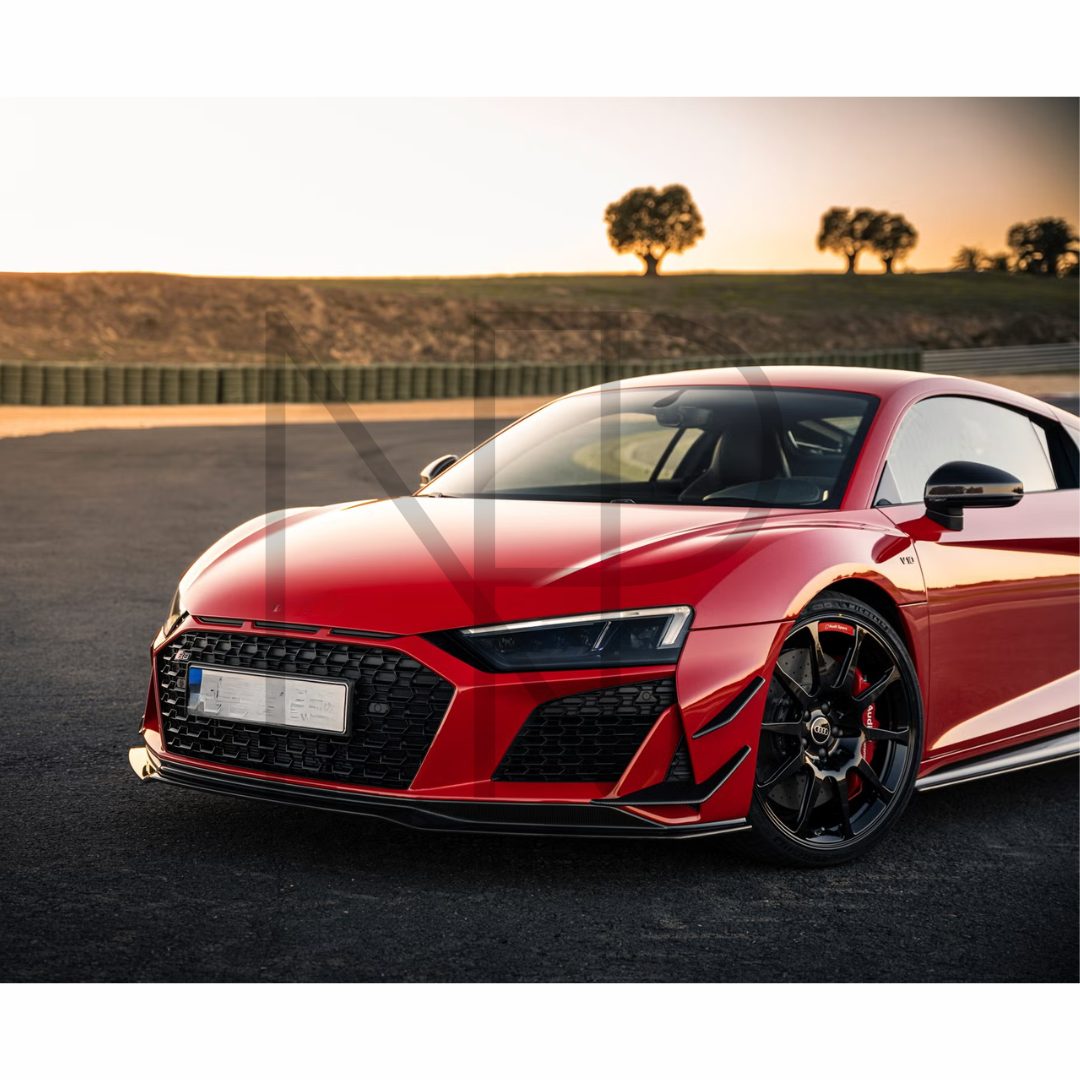 LIP ANTERIORE AUDI R8 RESTYLING 2019 FIBRA DI CARBONIO STILE GT