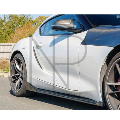 MINIGONNE LATERALI CARBONIO PRE PREG NP STYLE TOYOTA SUPRA A90
