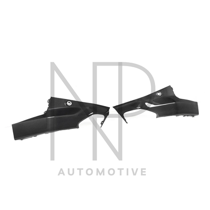 INSERTI LATERALI DIFFUSORE POSTERIORE CARBONIO PRE PREG BMW SERIE 2 G42