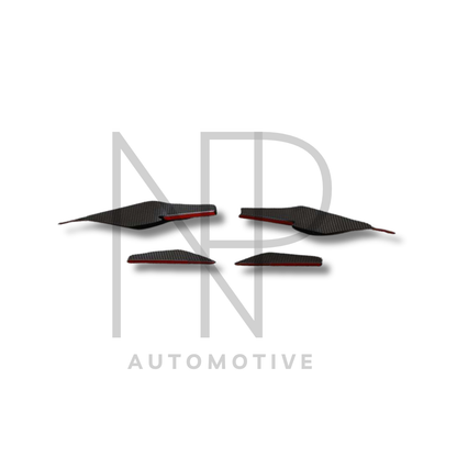 CANARD ANTERIORI AUDI R8 RESTYLING 2019 FIBRA DI CARBONIO STILE GT