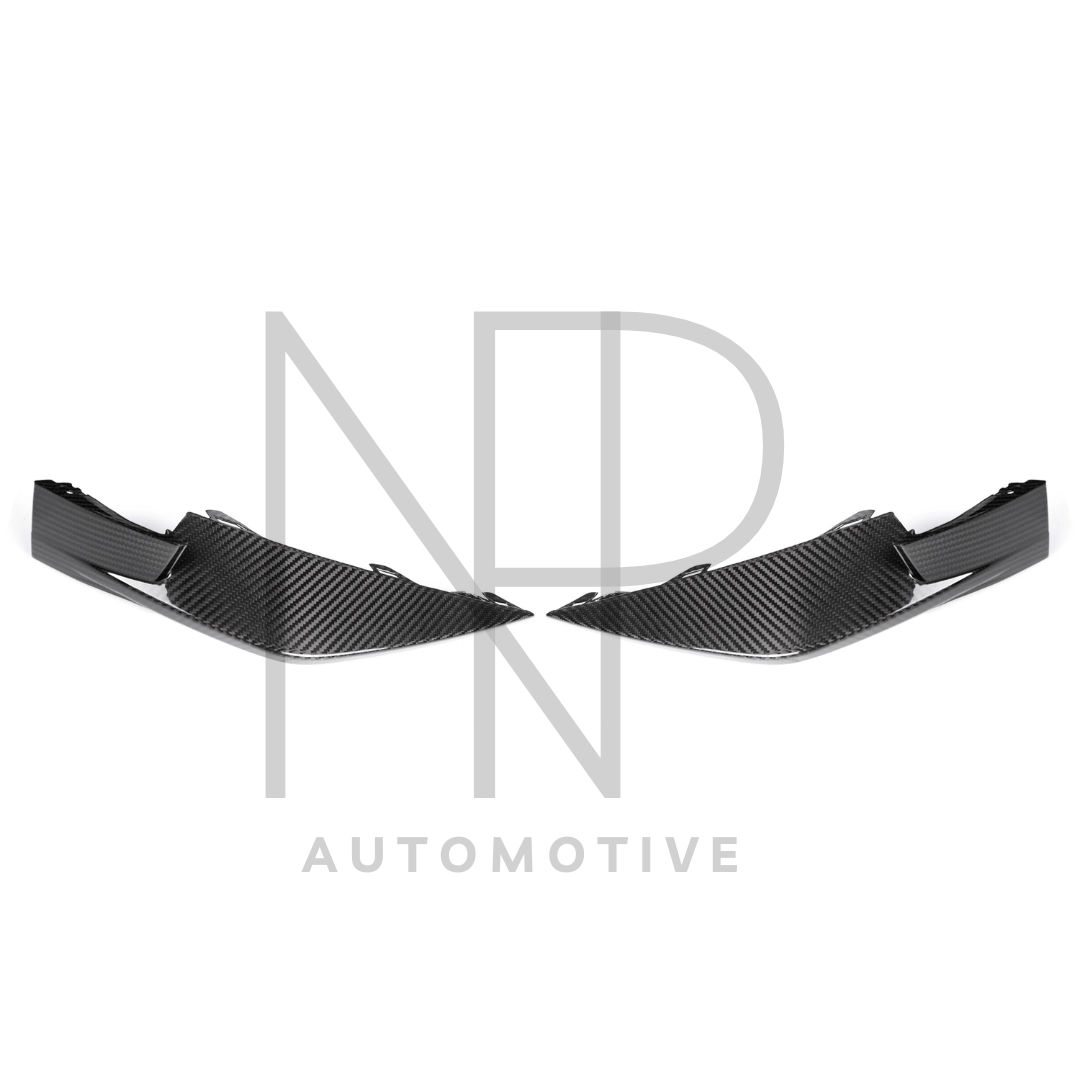 CANARD LATERALI ANTERIORI STILE OEM BMW M3 G80 M4 G82 CARBONIO DRY PRE PREG