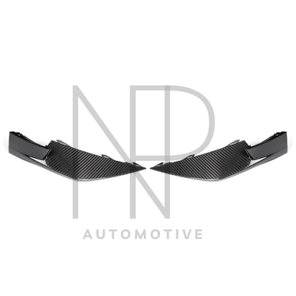 CANARD LATERALI ANTERIORI STILE OEM BMW M3 G80 M4 G82 CARBONIO DRY PRE PREG