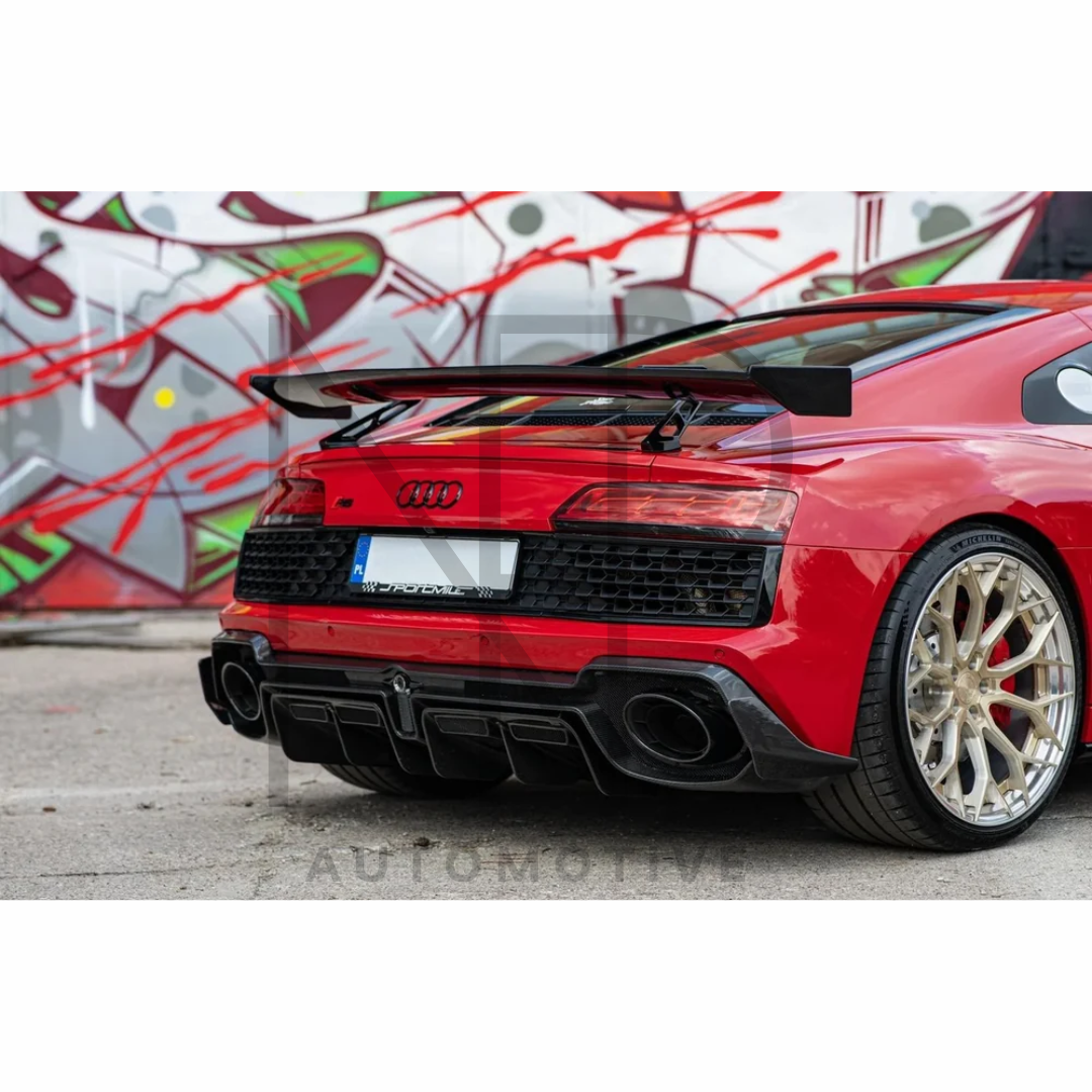 DIFFUSORE POSTERIORE AUDI R8 RESTYLING 2019 FIBRA DI CARBONIO CP STYLE