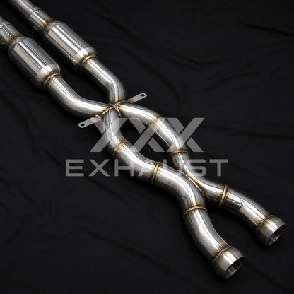 Centrale Doppio X-Pipe con Catalizzatori BMW M3 E92 S65 Acciaio Inox