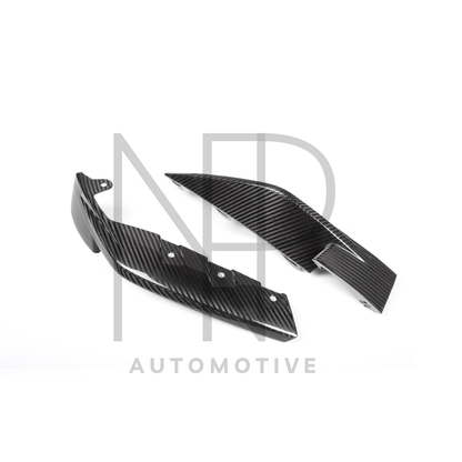 CANARD LATERALI ANTERIORI STILE OEM BMW M3 G80 M4 G82 CARBONIO DRY PRE PREG