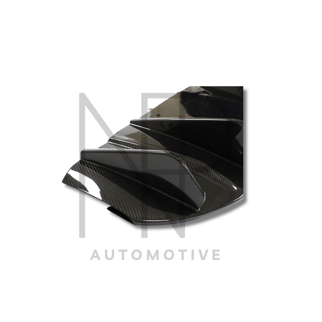 DIFFUSORE AERO PORSCHE TAYCAN FIBRA DI CARBONIO NP STYLE