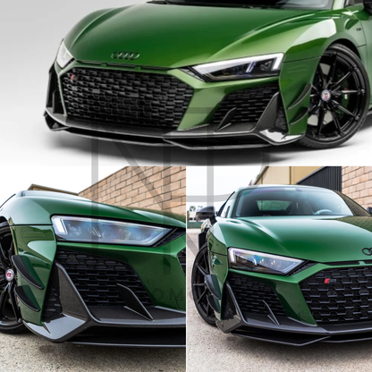 SPOILER ANTERIORE AUDI R8 RESTYLING 2019 FIBRA DI CARBONIO CP STYLE