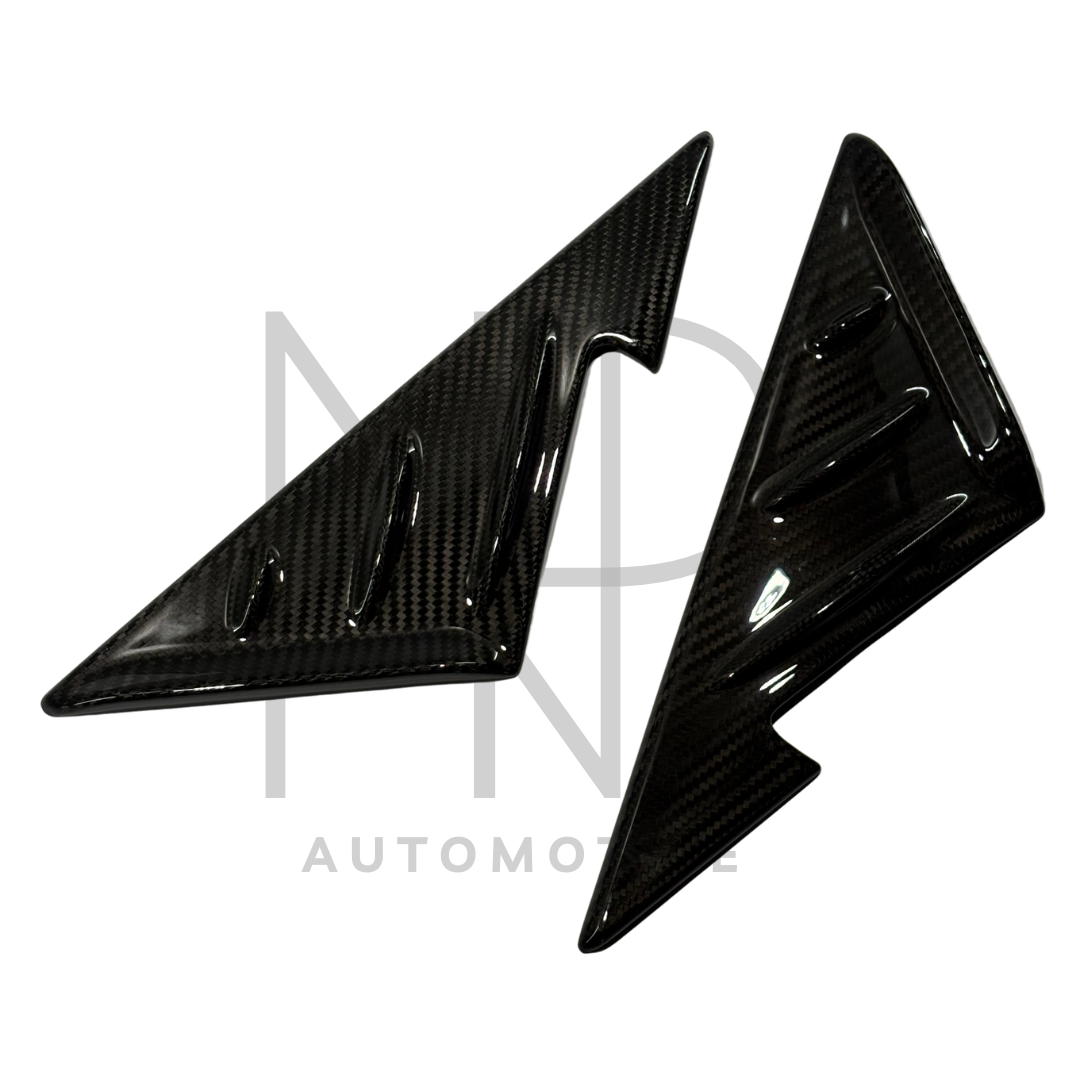 ANGOLI SPECCHIETTI PORTIERE ANTERIORI BMW M2 G87 SERIE 2 G42  FIBRA DI CARBONIO NP STYLE