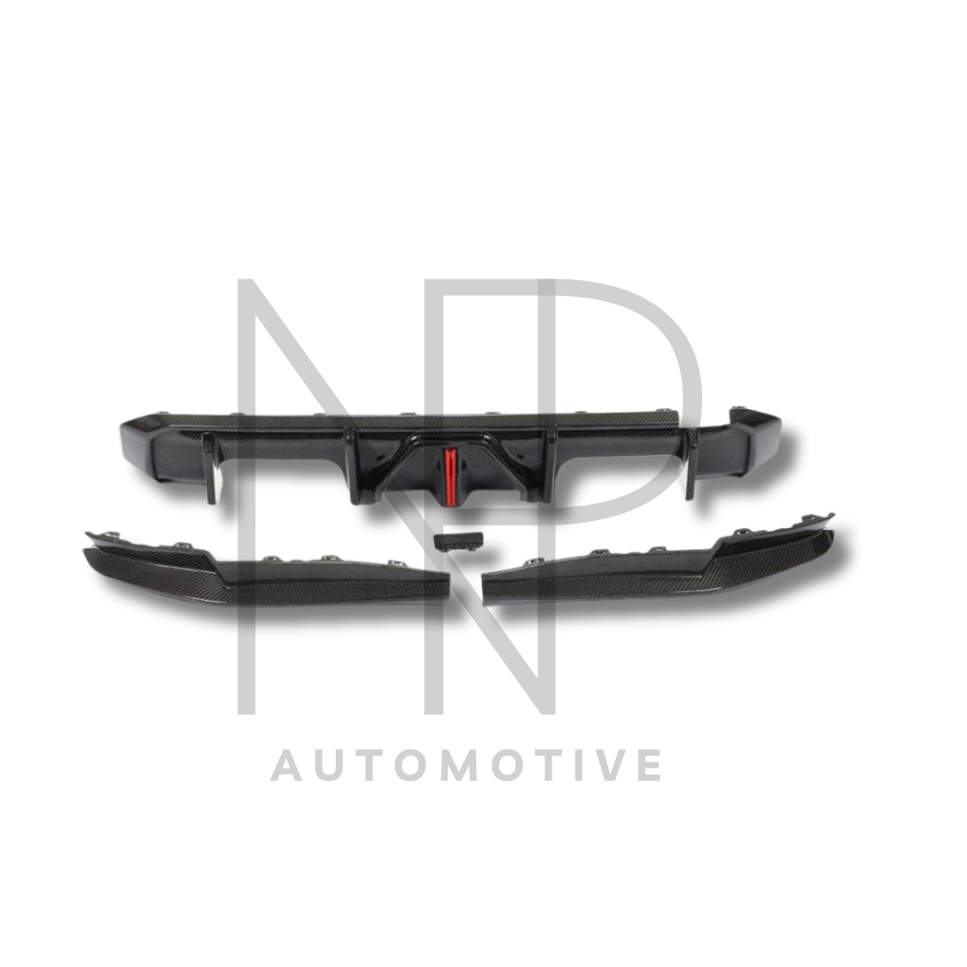 KIT DIFFUSORE POSTERIORE LED F1 IN FIBRA DI CARBONIO DRY BMW M3 G80 G81