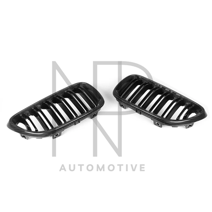 GRIGLIE ANTERIORI IN CARBONIO PRE PREG BMW M2 F87 SERIE 2 F22 F23