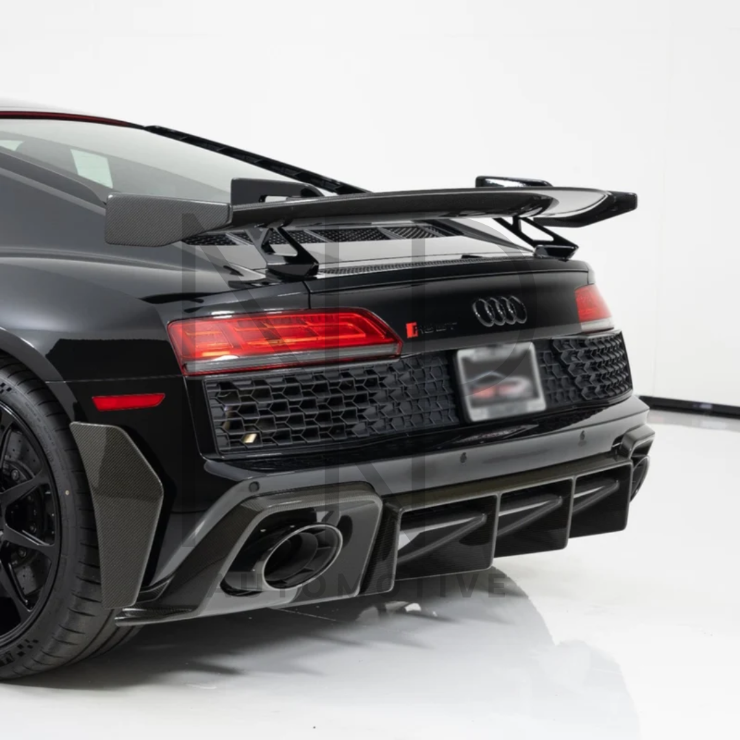 DIFFUSORE POSTERIORE AUDI R8 RESTYLING 2019 FIBRA DI CARBONIO STILE GT