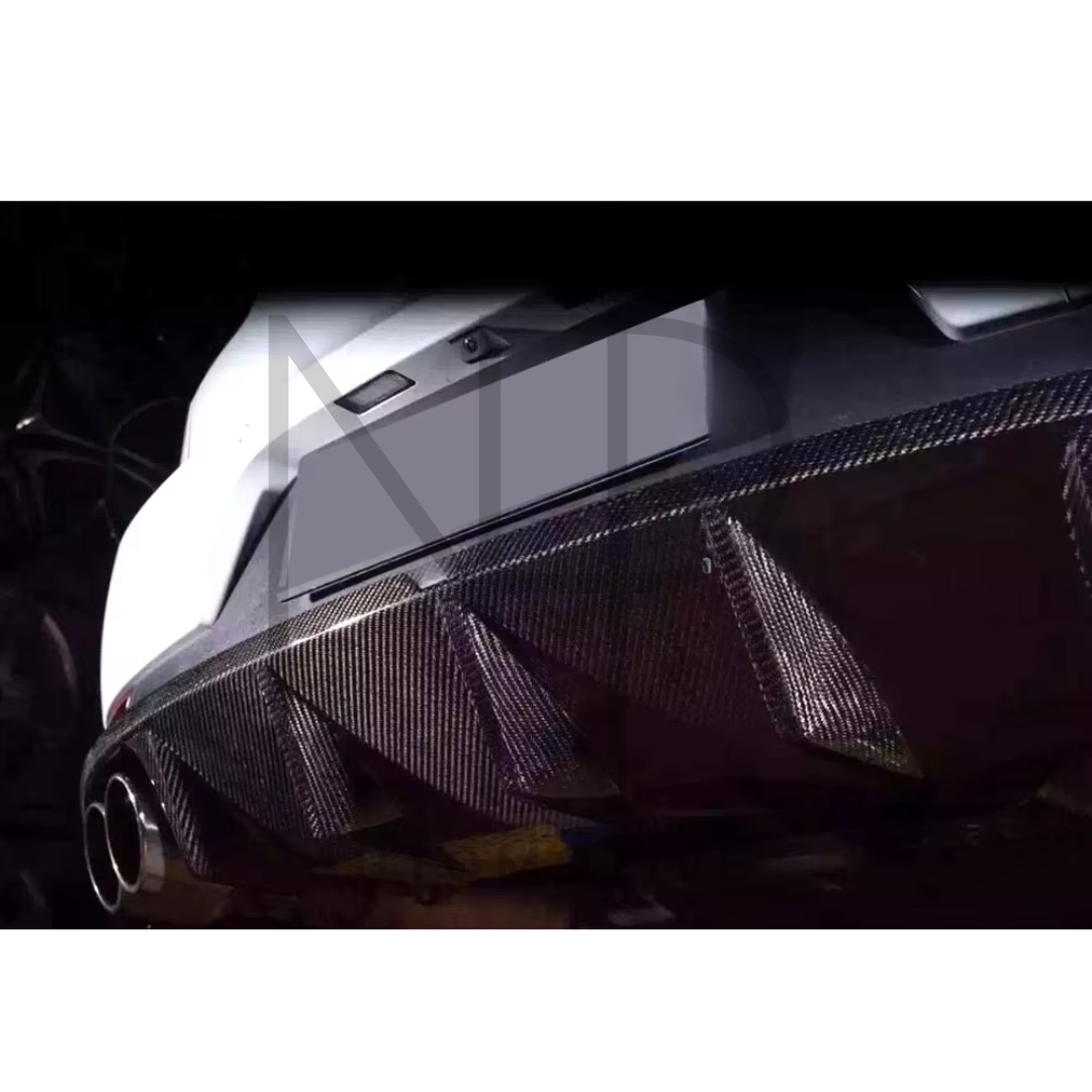 DIFFUSORE POSTERIORE CARBONIO PRE PREG PORSCHE MACAN 95B 2014-2021