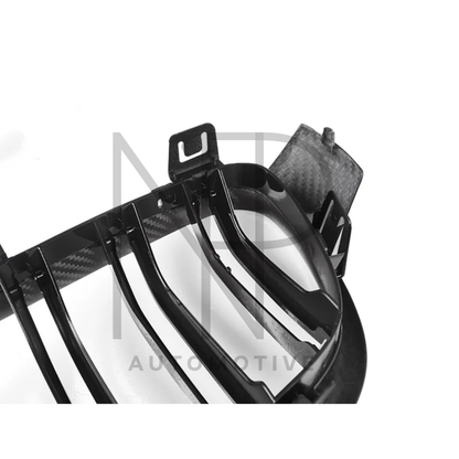 GRIGLIE ANTERIORI CARBONIO PRE PREG BMW M4 F82 F83 M3 F80 SERIE 4 F3X