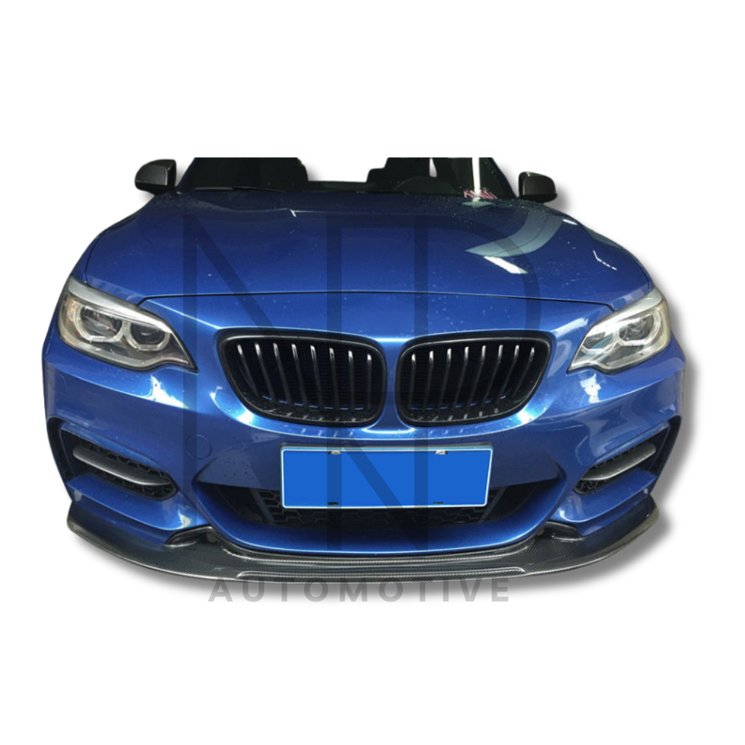 SPOILER ANTERIORE NP STYLE FIBRA DI CARBONIO BMW F22 F23 M SPORT