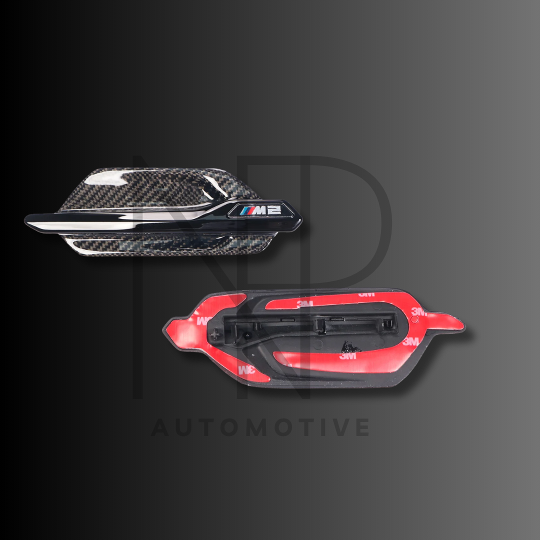 BADGE LATERALI PARAFANGHI CARBONIO BMW M2 F87