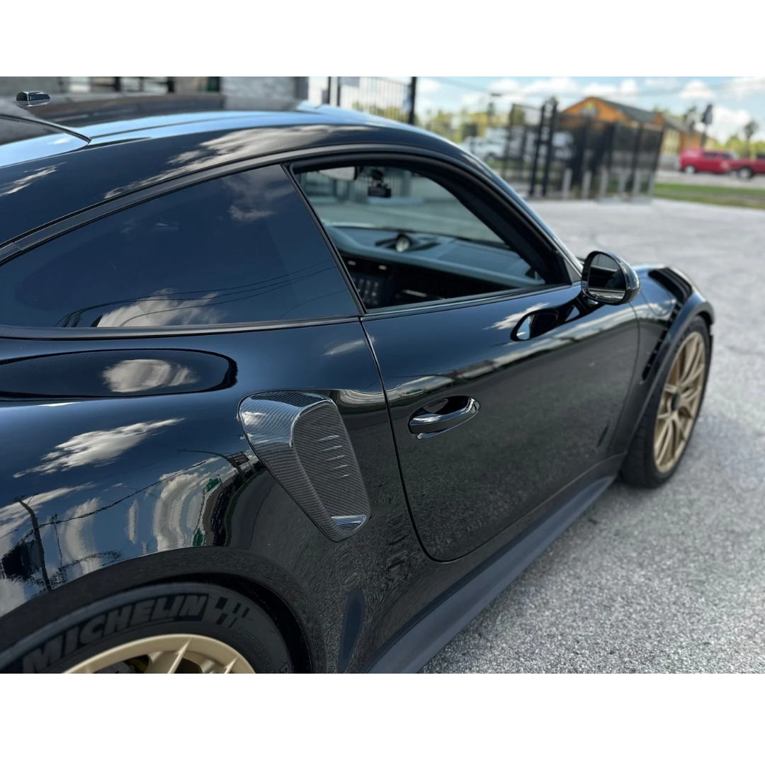 PRESE ARIA LATERALI C STYLE CARBONIO PRE PREG PORSCHE 911 991 TURBO/GT2RS/GT3RS