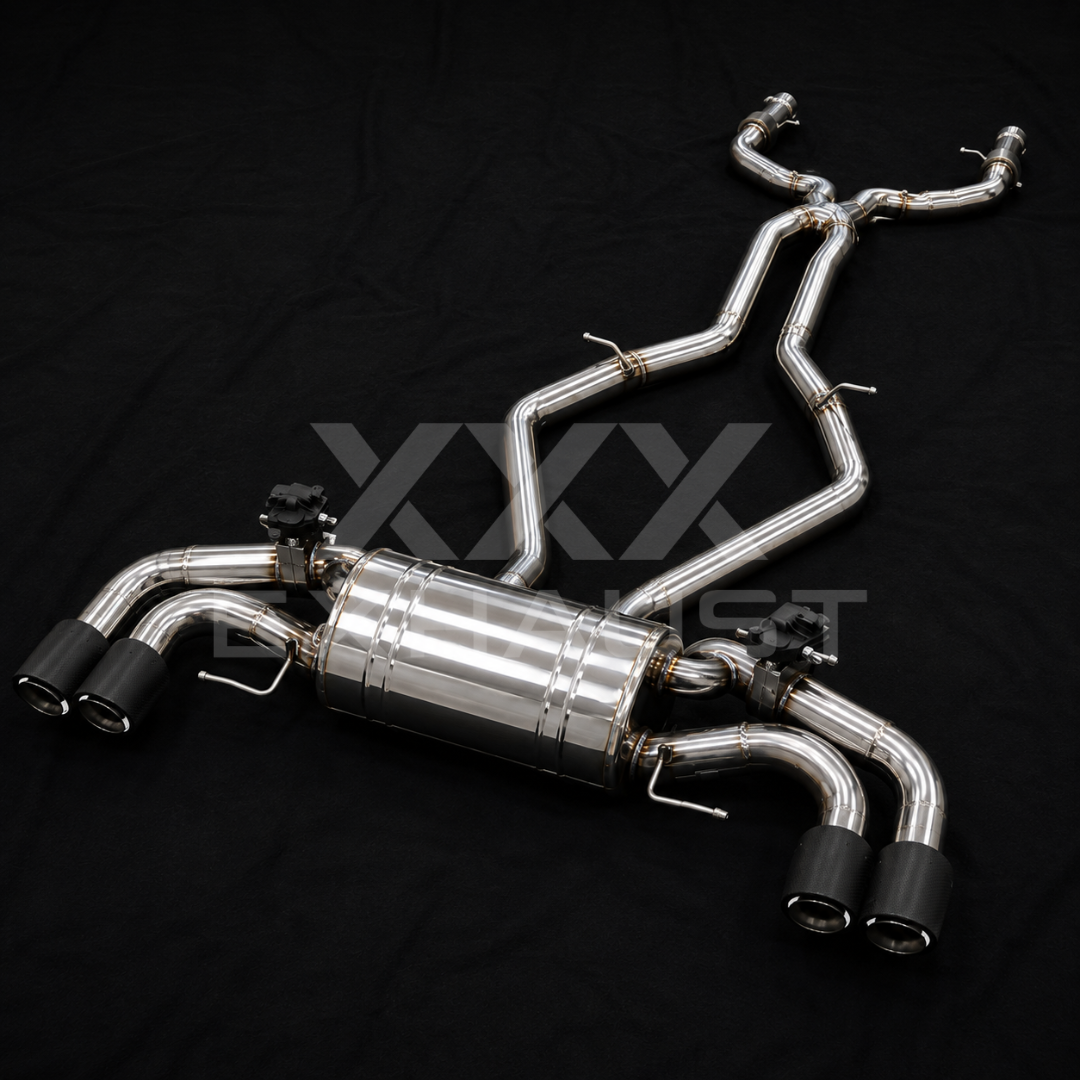 CATBACK VALVOLATO ALFA ROMEO STELVIO QUADRIFOGLIO 2.9 V6 BITURBO INOX