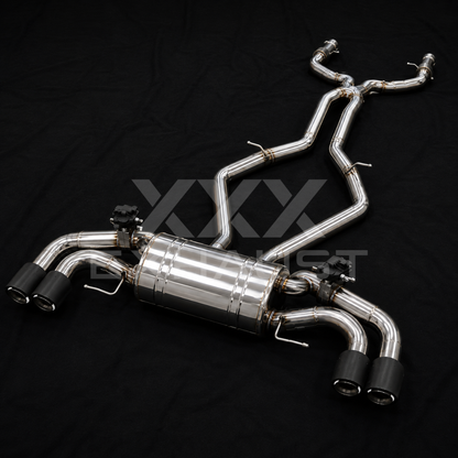 CATBACK VALVOLATO ALFA ROMEO STELVIO QUADRIFOGLIO 2.9 V6 BITURBO INOX