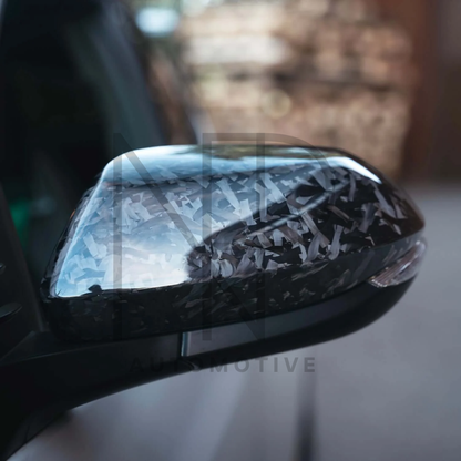 CALOTTE SPECCHIETTI IN FIBRA DI CARBONIO FORGIATO TOYOTA YARIS GR MK1 MK2