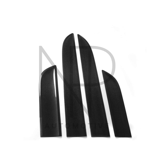 LISTELLI PARACOLPI PORTIERE CARBONIO PRE PREG PORSCHE MACAN 95B 2014-2021