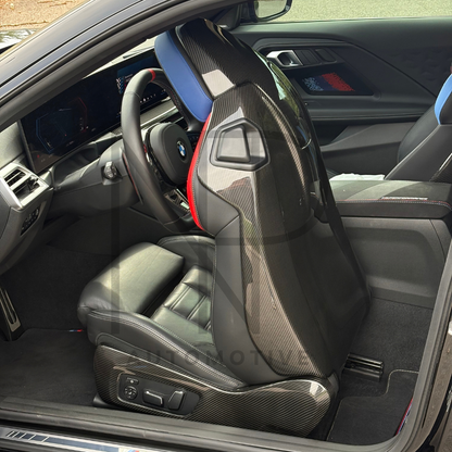 COVER RETRO SEDILI SCHIENALI CARBONIO PRE PREG BMW M2 G87 M4 G82 G83