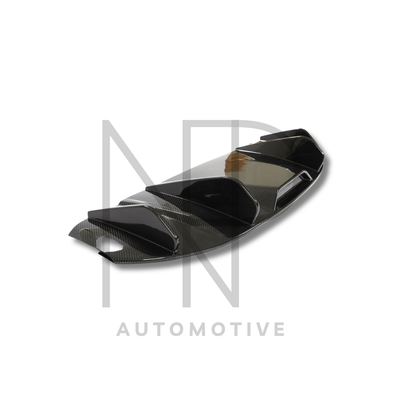 DIFFUSORE AERO PORSCHE TAYCAN FIBRA DI CARBONIO NP STYLE