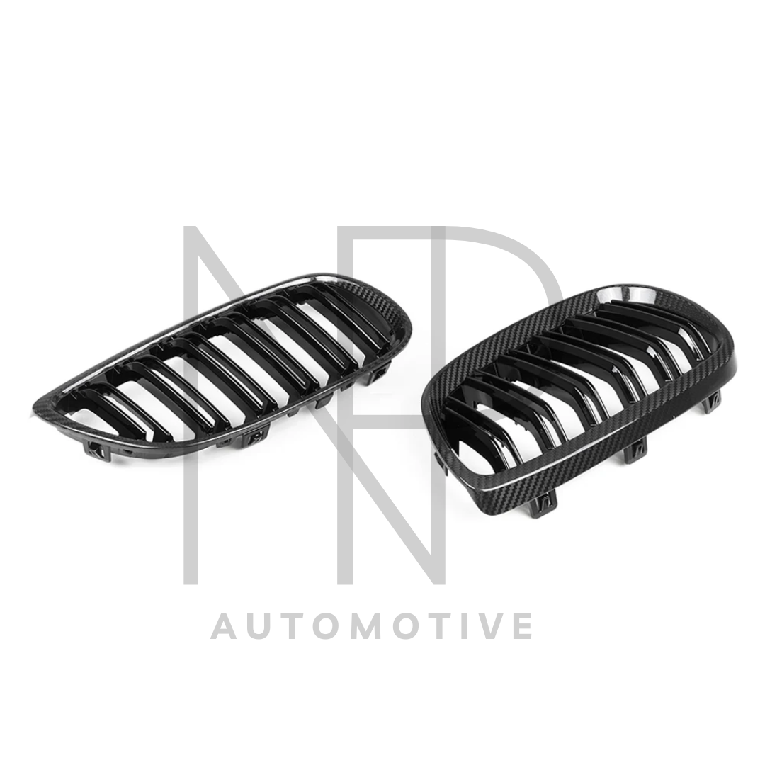 GRIGLIE ANTERIORI CARBONIO PRE PREG BMW M3 E92 E93 E90