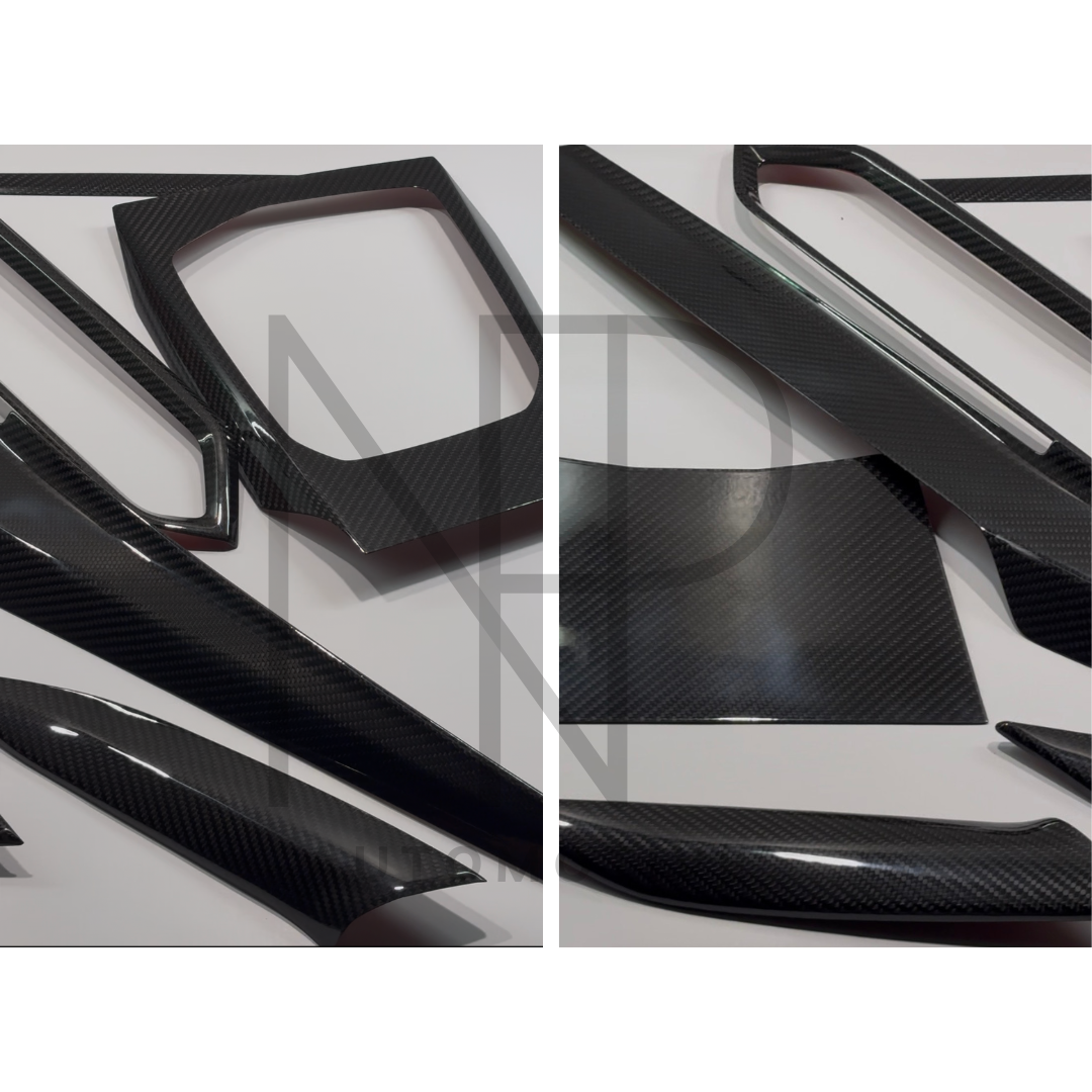 KIT 7 PZ COVER INTERNI CARBONIO PRE PREG BMW M2 G87 SERIE 2 G42