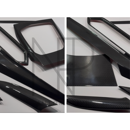 KIT 7 PZ COVER INTERNI CARBONIO PRE PREG BMW M2 G87 SERIE 2 G42