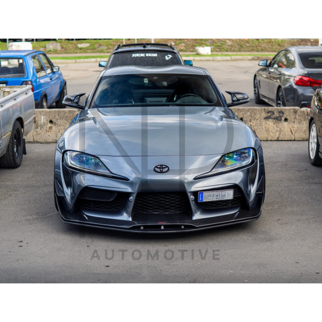 CALOTTE SPECCHIETTI CARBONIO PRE PREG TOYOTA SUPRA A90 NP STYLE