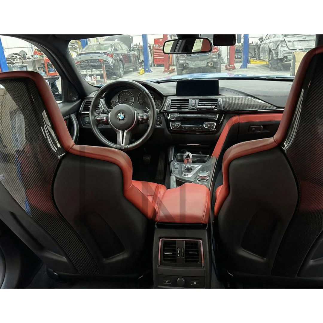 COVER RETRO SEDILI CARBONIO PRE PREG BMW M3 F80 M4 F82 F83