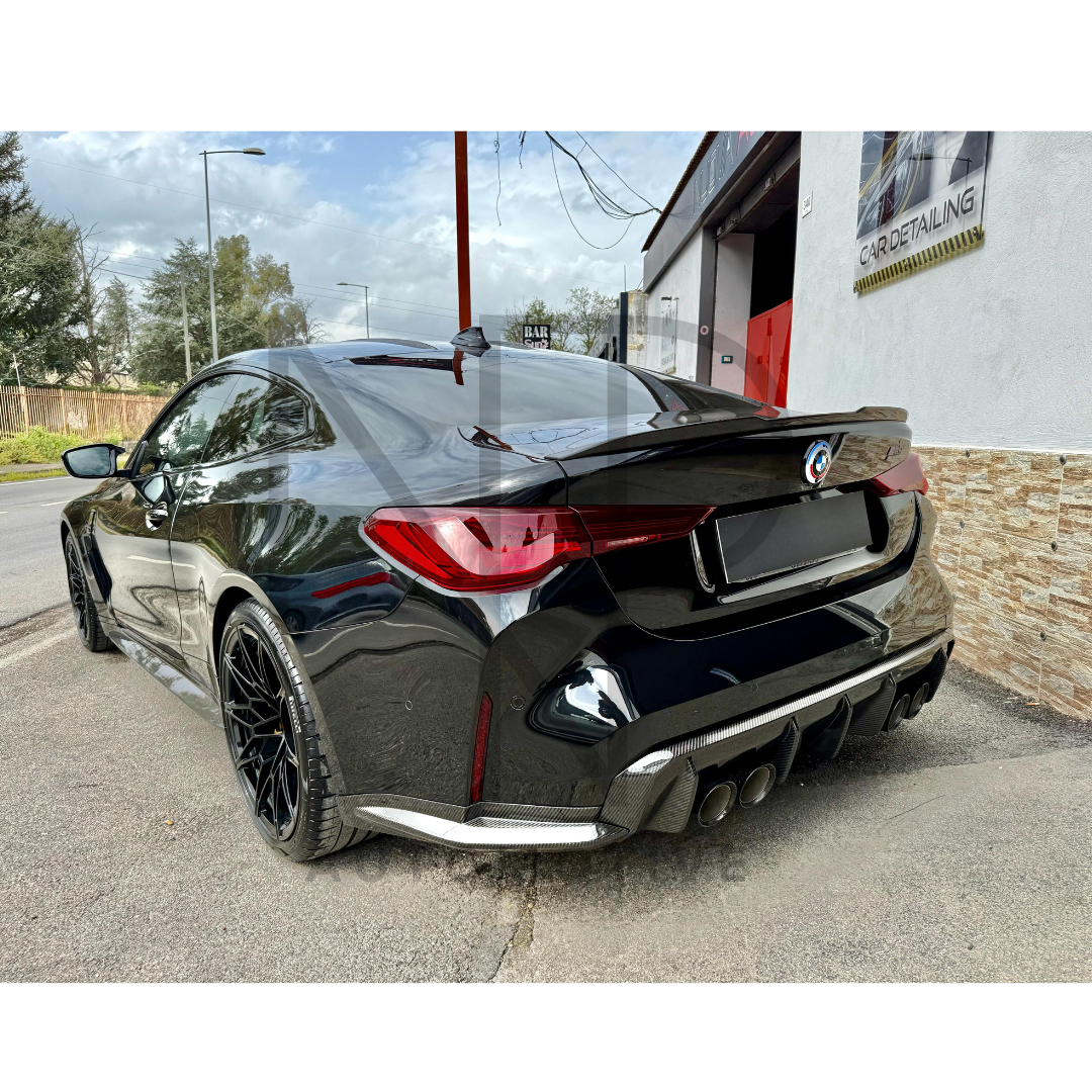 PROFILI LATERALI POSTERIORI PARAURTI STILE OEM FIBRA DI CARBONIO BMW M4 G82 G83