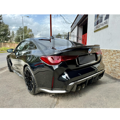 PROFILI LATERALI POSTERIORI PARAURTI STILE OEM FIBRA DI CARBONIO BMW M4 G82 G83