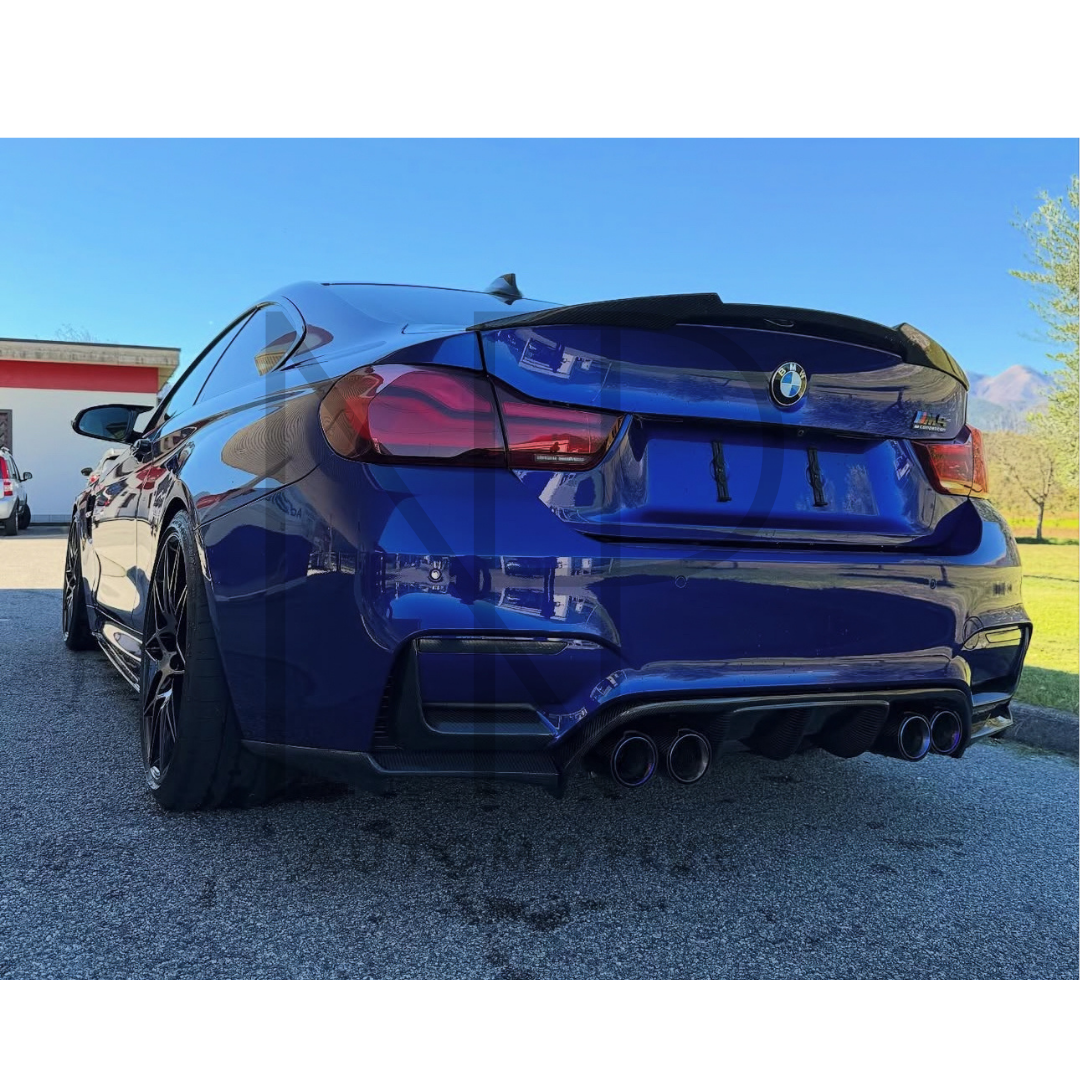 CANARD PARAURTI POSTERIORE CARBONIO PRE PREG BMW M4 F82 F83 M3 F80