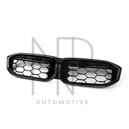 GRIGLIA ANTERIORE CARBONIO PRE PREG NIDO D'APE M BMW SERIE 3 G20 G21 LCI