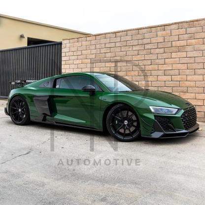 MINIGONNE LATERALI AUDI R8 RESTYLING 2019 FIBRA DI CARBONIO CP STYLE