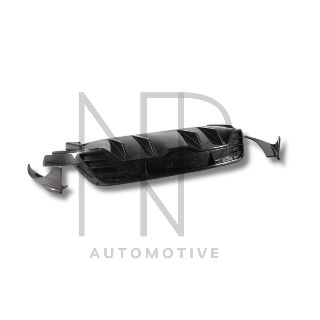 KIT DIFFUSORE POSTERIORE PORSCHE TAYCAN FIBRA DI CARBONIO PK STYLE