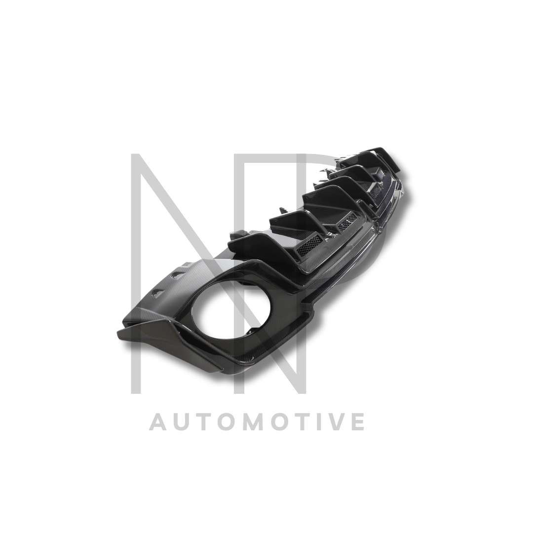 DIFFUSORE POSTERIORE AUDI R8 RESTYLING 2019 FIBRA DI CARBONIO CP STYLE